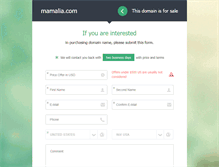 Tablet Screenshot of mamalia.com